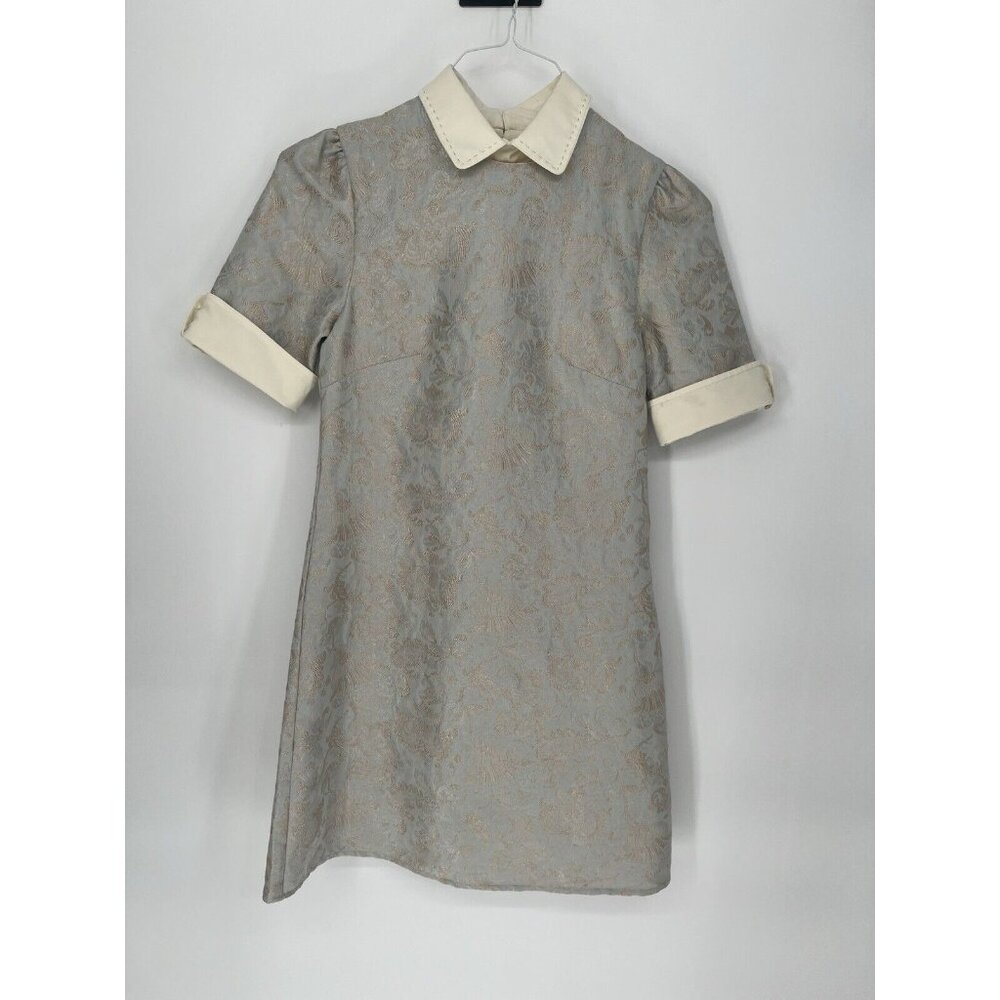 Miss Patina brocade collared mini dress size XS‎ *Read Description*